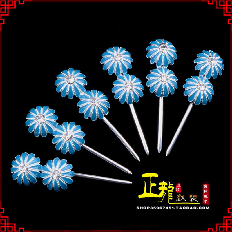 肇东头面泡子旦角化妆头饰 仿点绸泡子